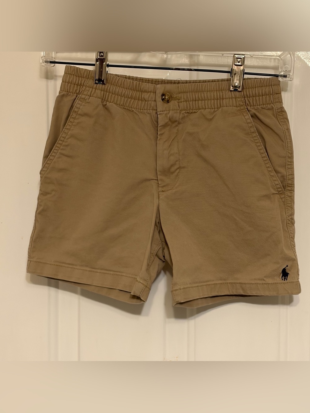 Polo Ralph Lauren Boy's Size 10 Khaki Shorts w/Blue Polo Pony